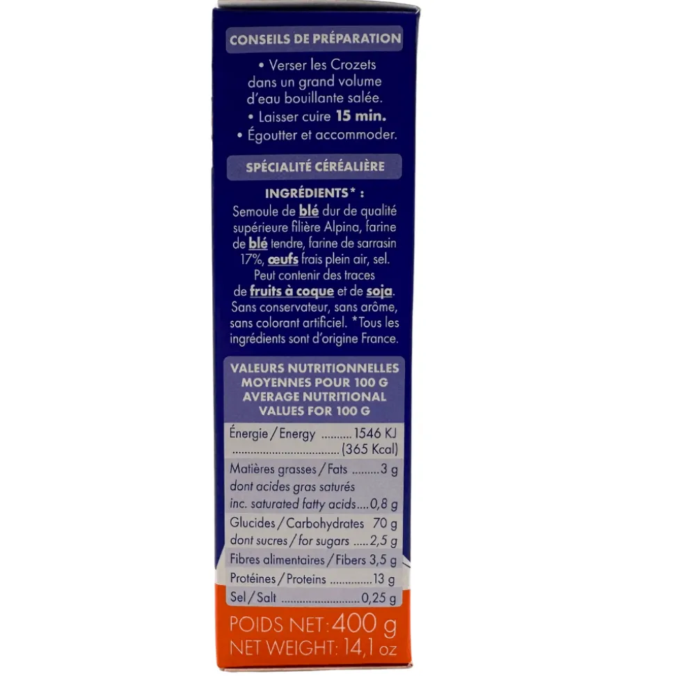 Alpina Buckwheat Crozets 400g