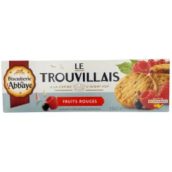 Biscuiterie de l’Abbaye Trouvillais Mixed Berries biscuits 150g BEST BEFORE 05/06/25