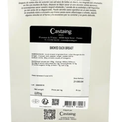 Castaing Sliced Smoked Duck Breast 70g