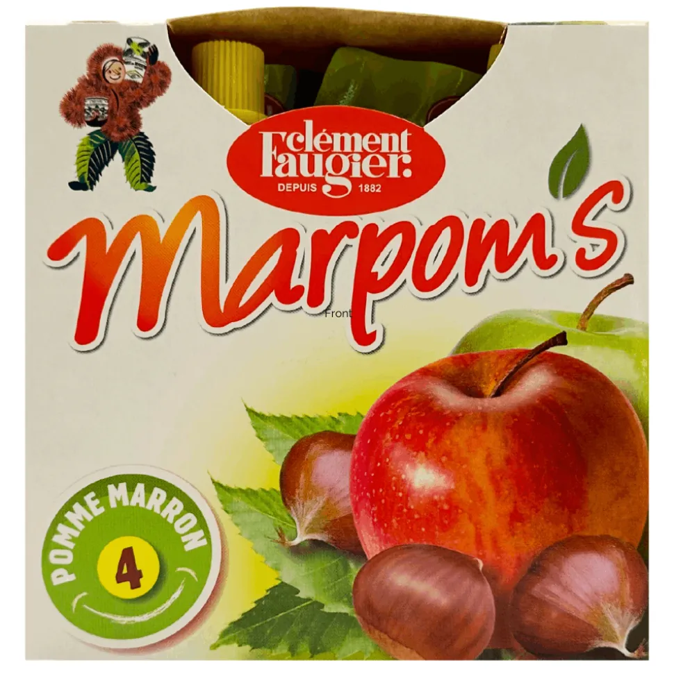 Clement Faugier Chestnut and Apple Puree Pouches 85g x 4
