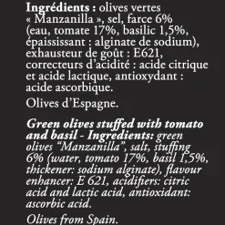 Ederki Green Olives with Tomato and Basil 300g