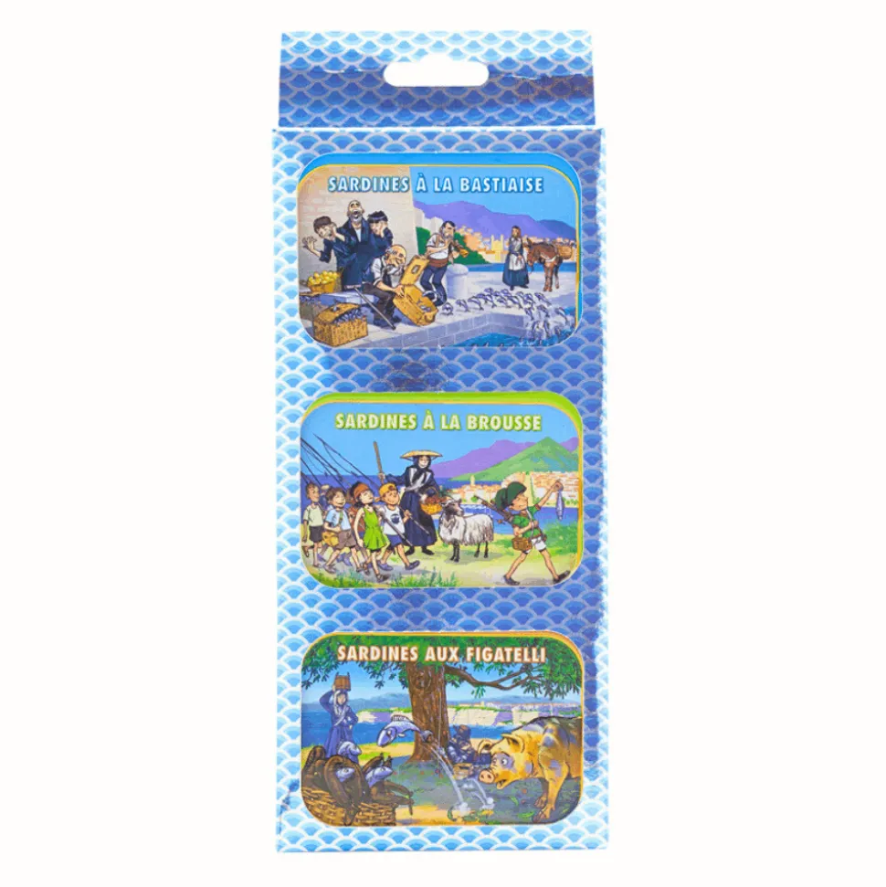 Ferrigno Sardines with Corsican Flavours Gift Box 115g x 3