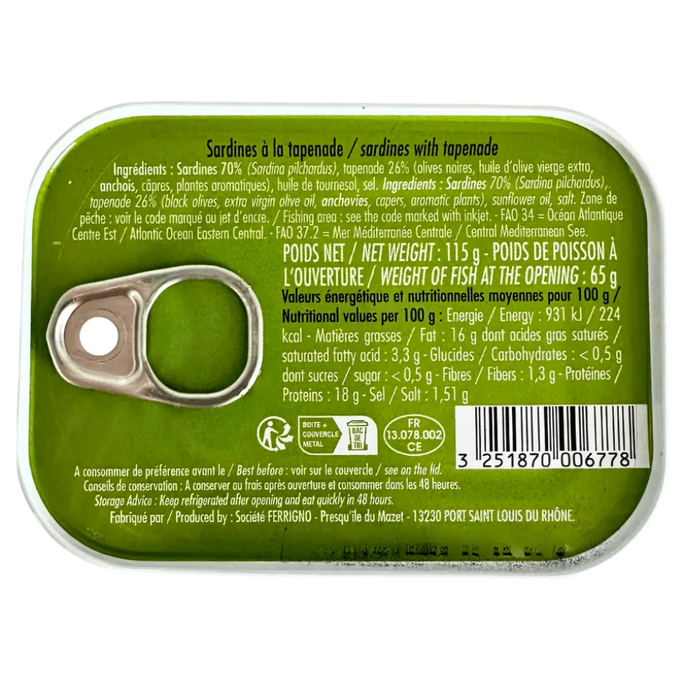 Ferrigno Selection of Sardines 115g x 8