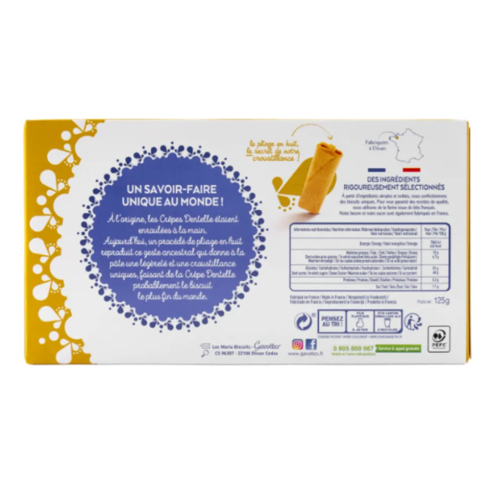 Gavottes Crepes Dentelle 125g