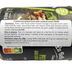 La Belle Chaurienne Petit Sale with Lentils 840g