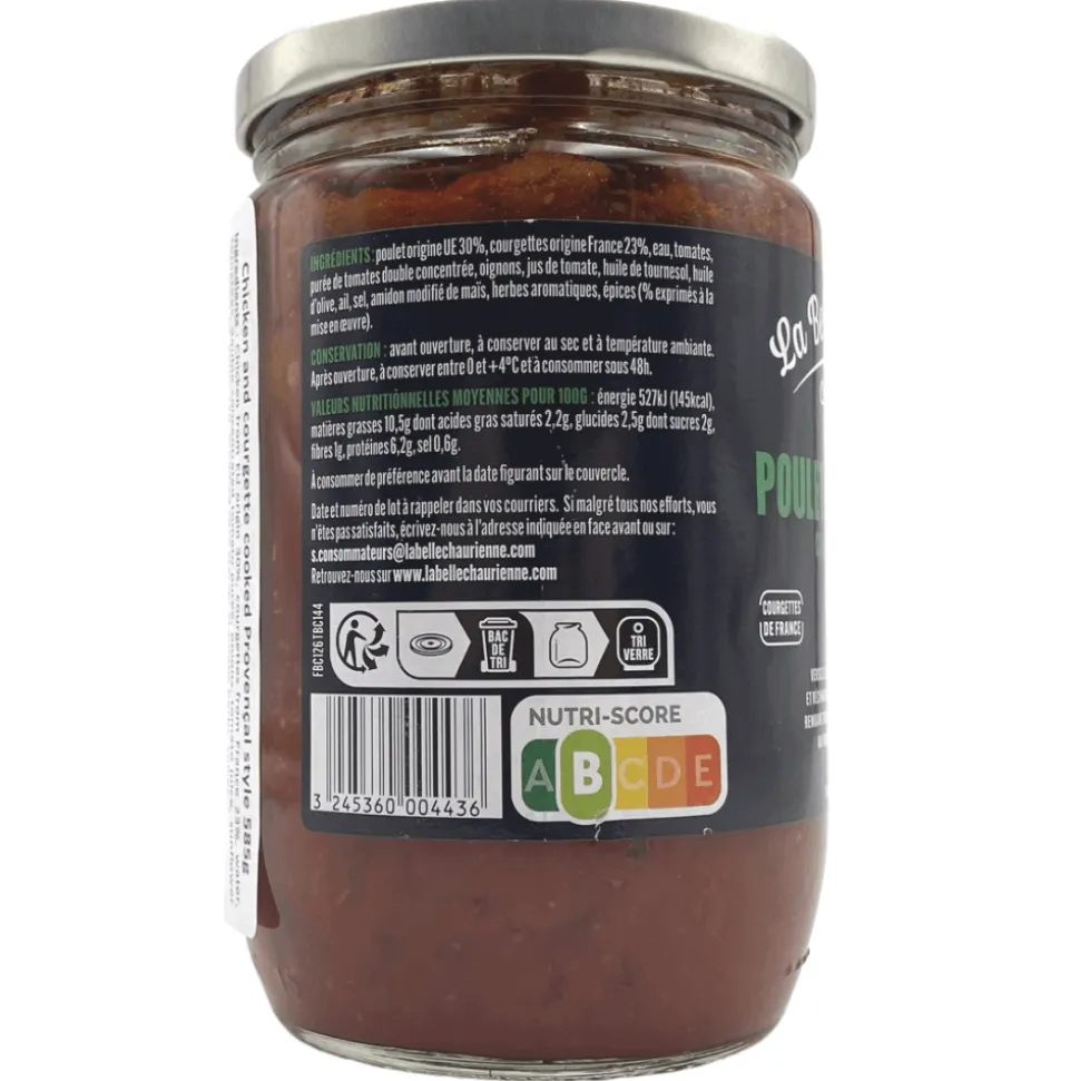 La Belle Chaurienne Provençale Chicken with Courgette 585g