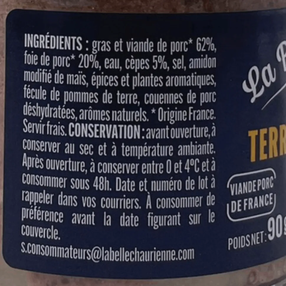 La Belle Chaurienne Terrine Gift Box 4 x 90g