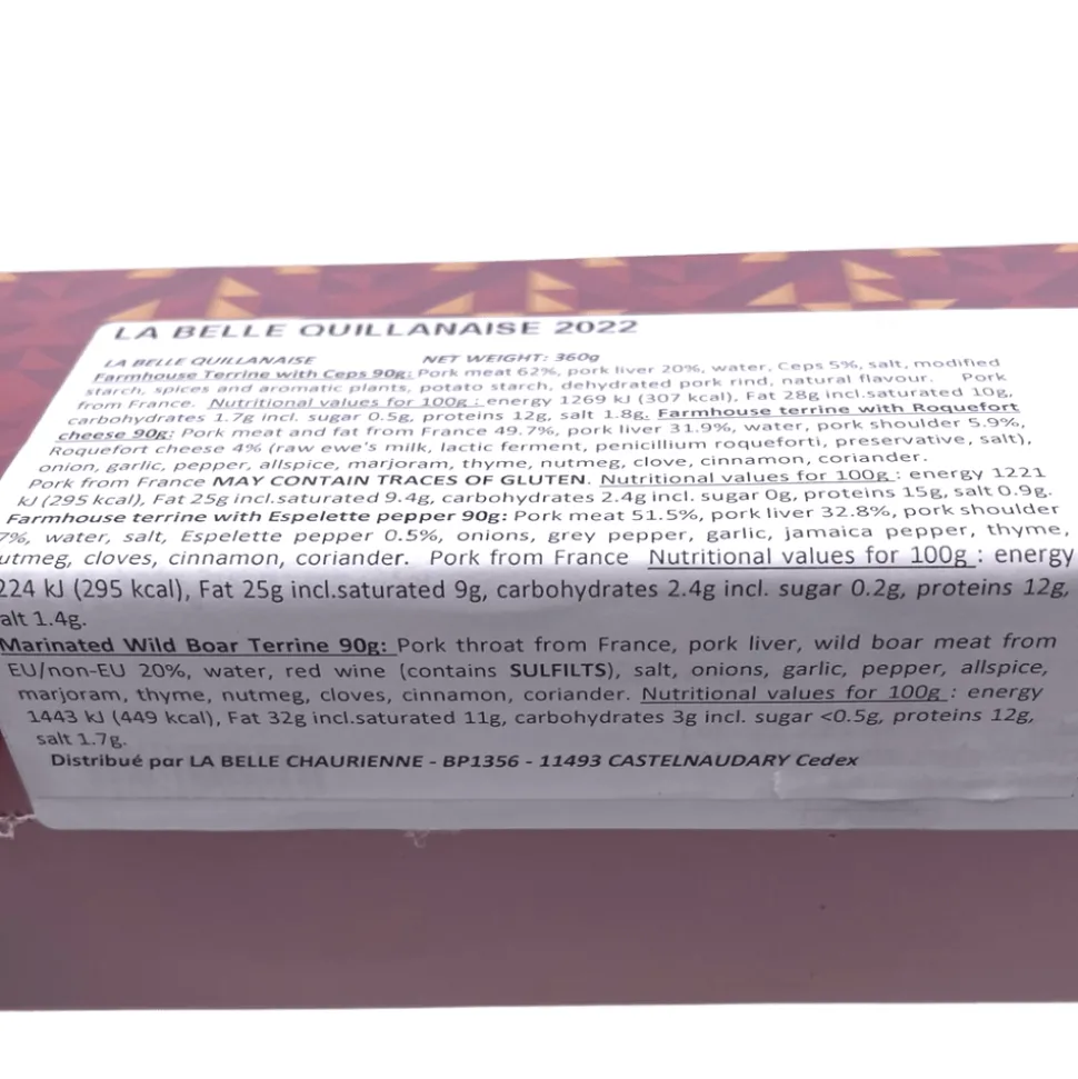 La Belle Chaurienne Terrine Gift Box 4 x 90g