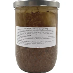 La Belle Chaurienne Toulouse Sausages and Lentils 750g