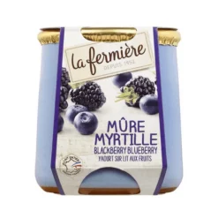 La Fermiere Blackberry and Blueberry Yogurt 140g x 6
