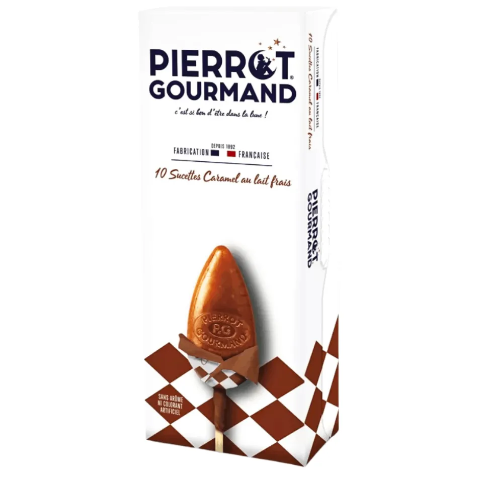 Pierrot Gourmand Caramel Lollipops x 10