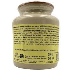 Pommery Wholegrain Honey Mustard with Cork and Spoon 250g