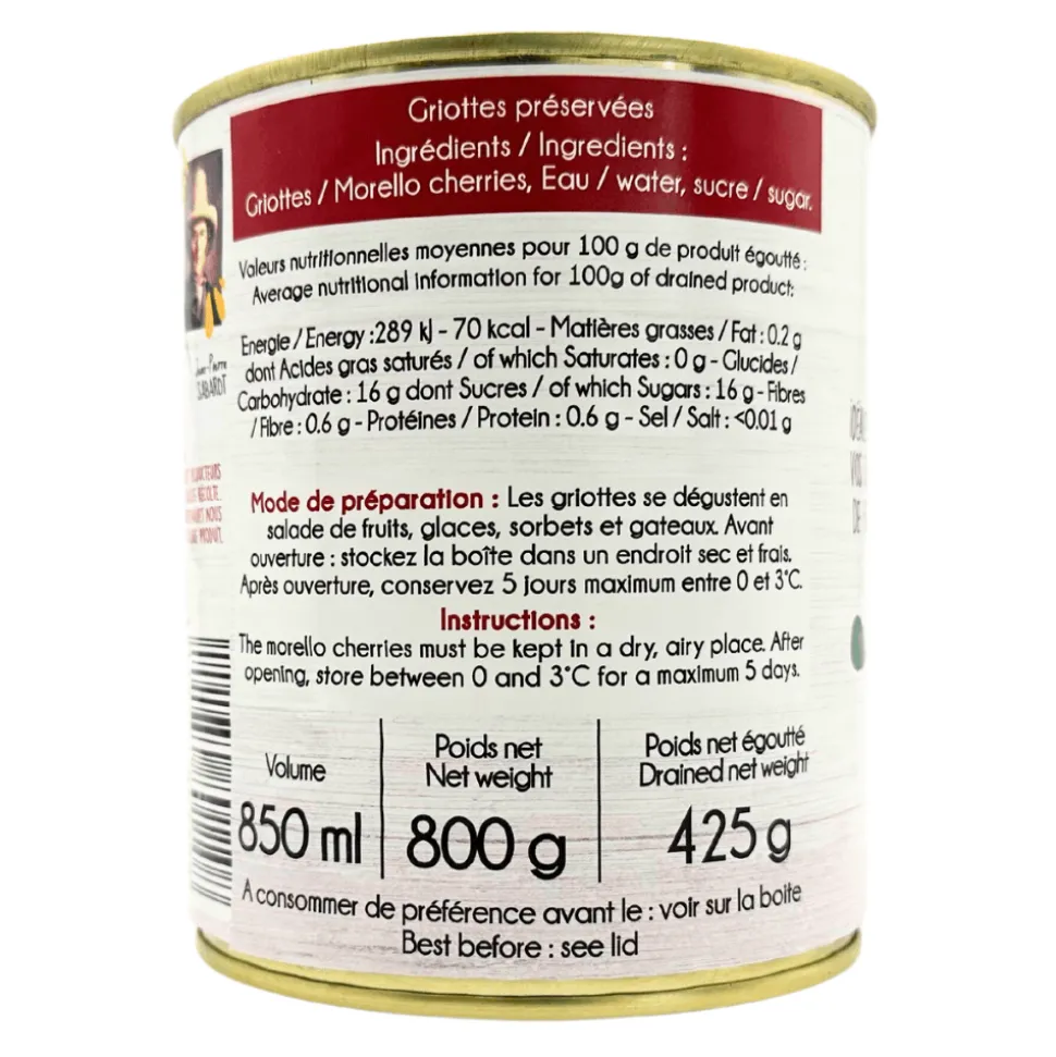 Sabarot Pitted Morello Cherries in Syrup 800g