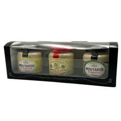 Trio of Pommery Mustard: Dijon, Herbs and Wholegrain 100g