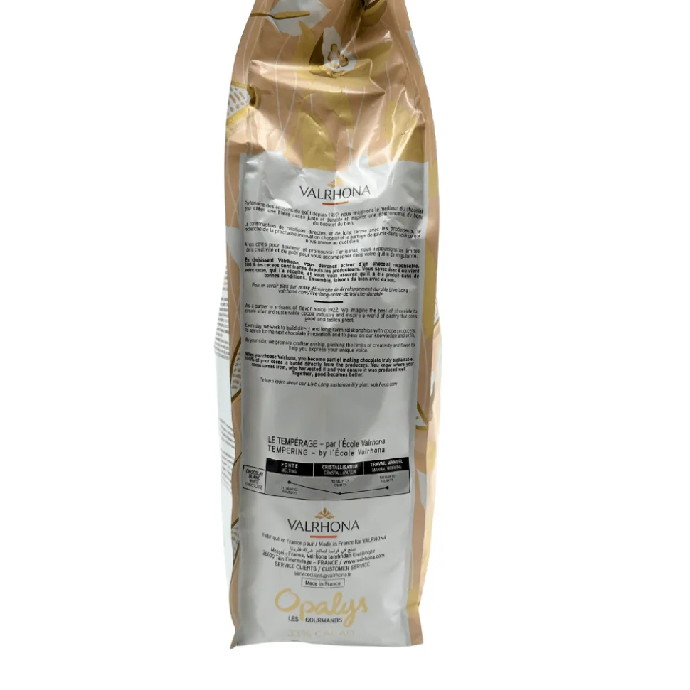 Valrhona Opalys 33% White Chocolate 3kg